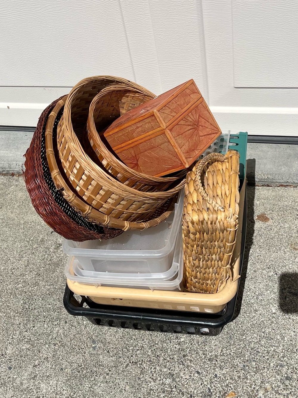 Handwoven Natural Brown Basket Collection - Home Accents